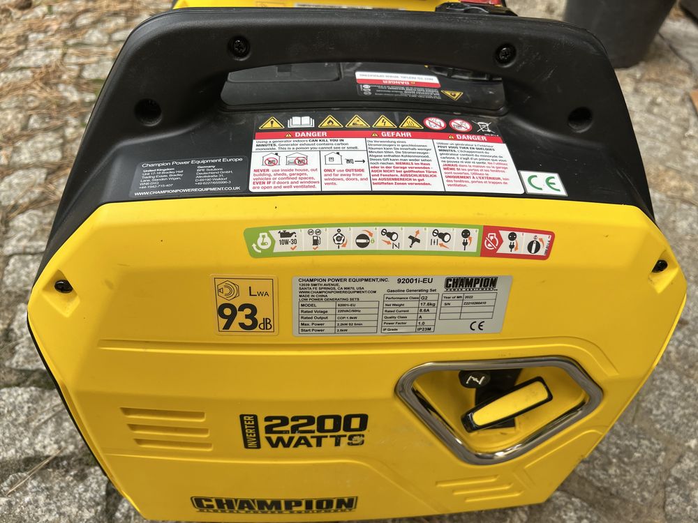 Agregat prądotwórczy jednofazowy inwerterowy Champion Mighty Atom 2200