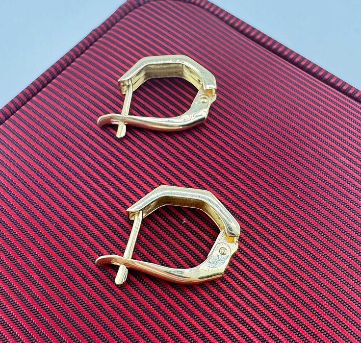 Eleganckie złote kolczyki 1,49g PR.585 14K dł. 1,8cm