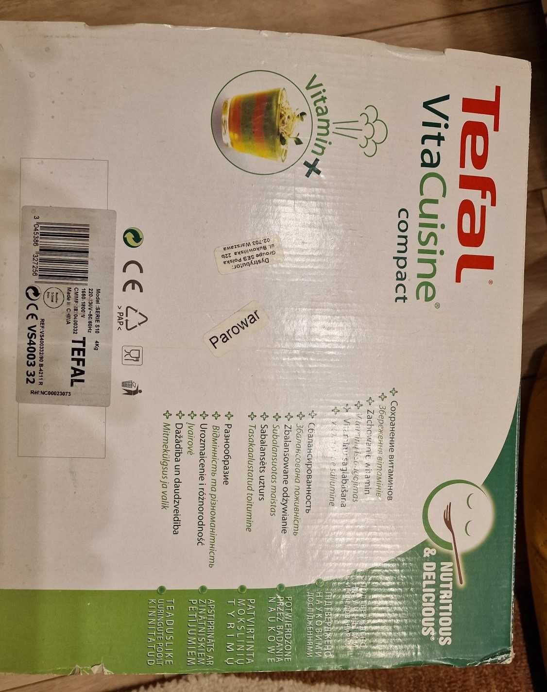 Parowar Tefal VitaCuisine Compact VS4003 – używany, stan bardzo dobry