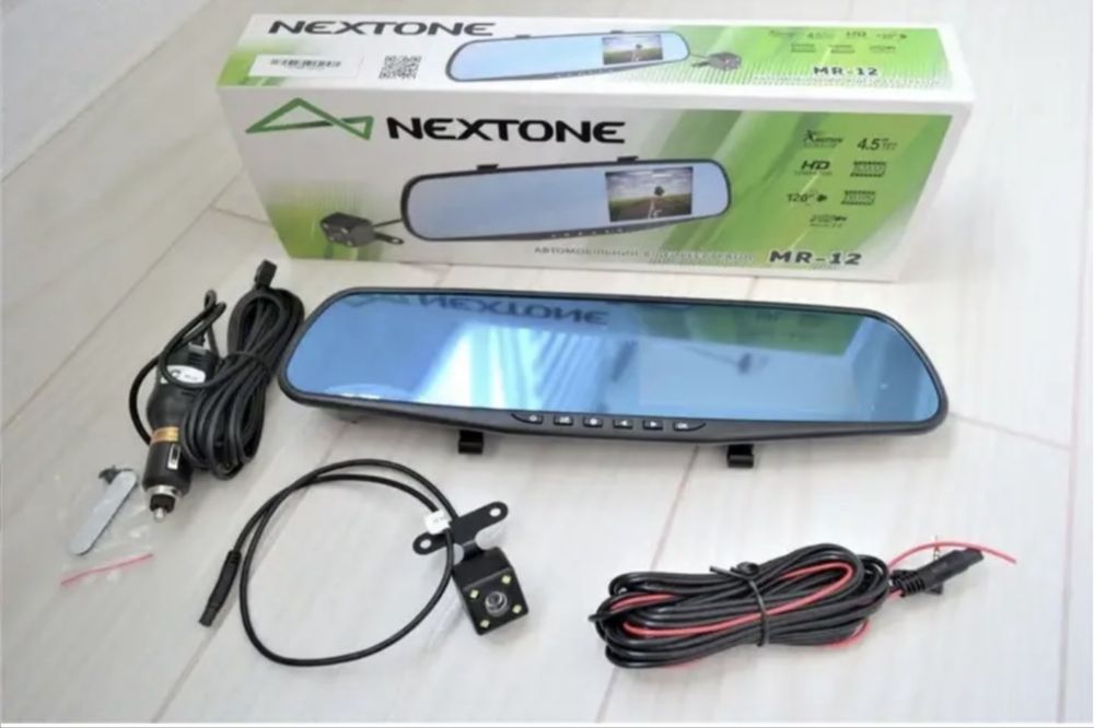 Видеорегистратор NEXTONE MR-12 зеркало с монитором+выносн. камера