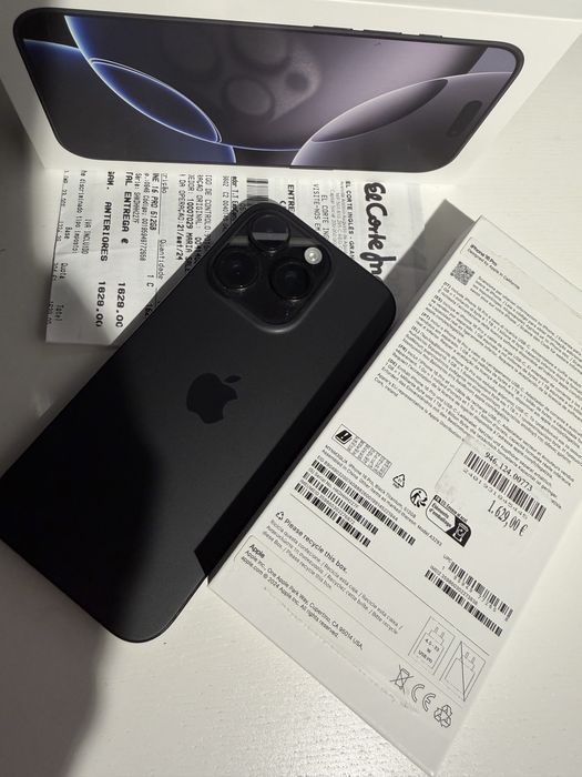 iPhone 16 Pro, Black Titanium, 512GB