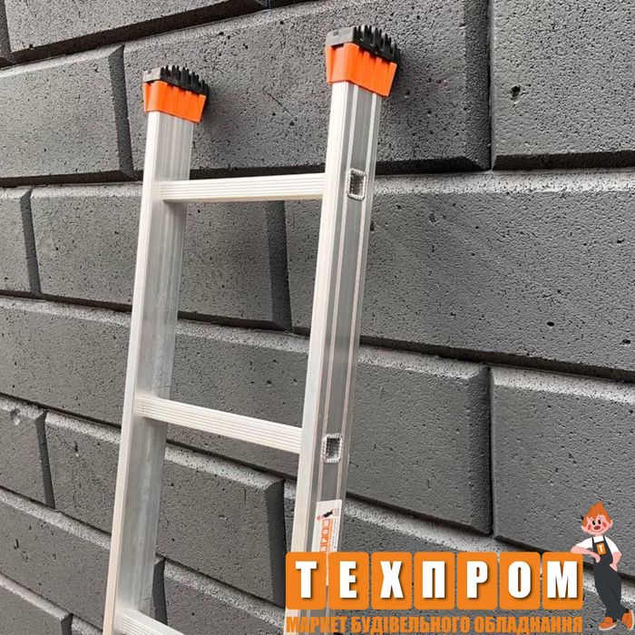 Алюмінієва драбина приставна, 2х та 3х секційна, стрем'янка. Знижки