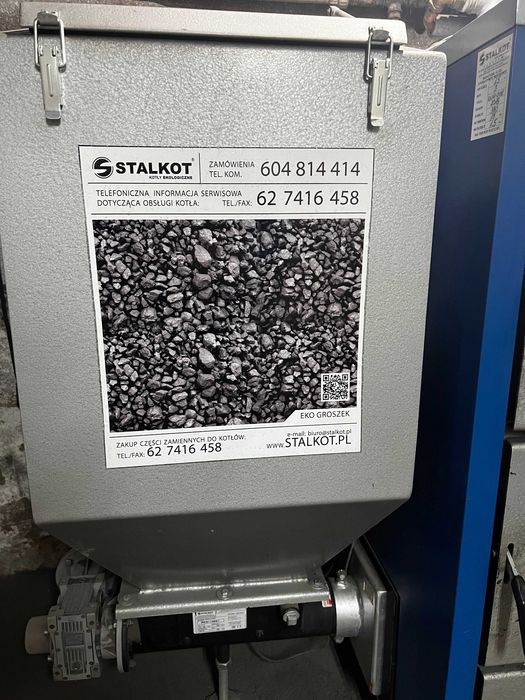 Palnik, podajnik do kotła na ekogroszek+zasobnik+dodatkowy ślimak