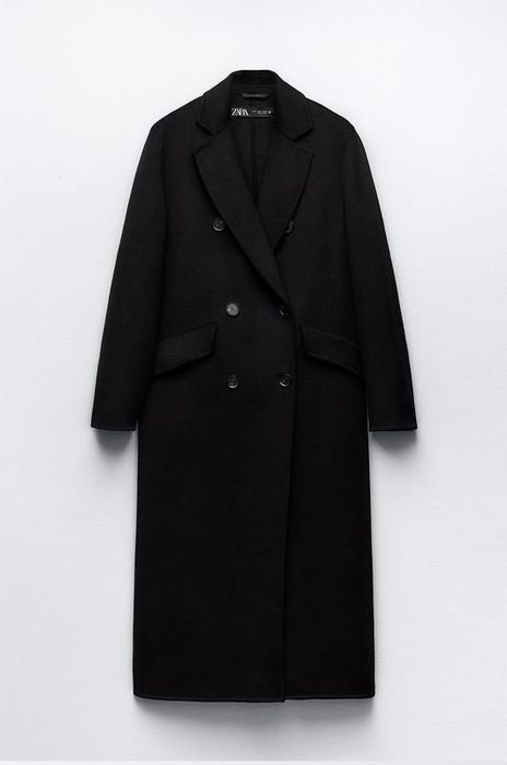 Пальто Zara чорне  оригінал , розмір xs-s ,в хорошому стані .Є підклад