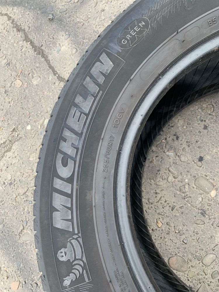 Шини 255/60 R17 Michelin літо 2016 р,6,3мм