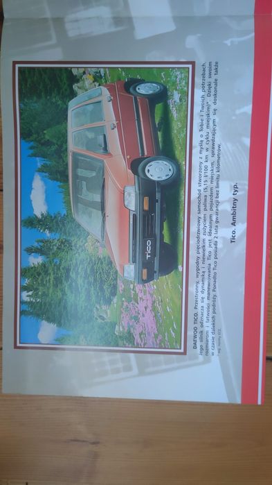 Prospekt samochodowy Daewoo z 07/1997 roku  stan kolekcjonerski