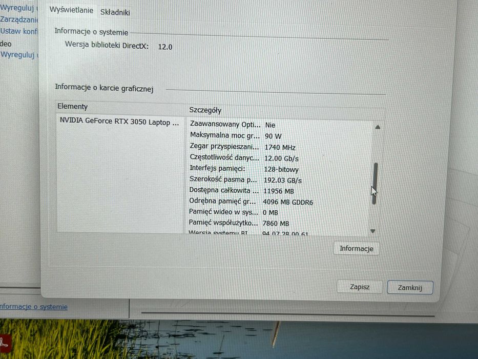 Laptop Dell G15 5515 Ryzen 5 / 16GB /SSD 512GB / RTX 3050 15,6 Win 11