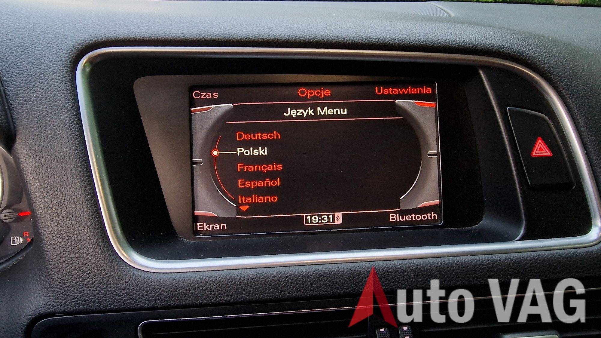 Polskie Menu, Nawigacja Audi VW SEAT Skoda MMI 3G Konwersja USA