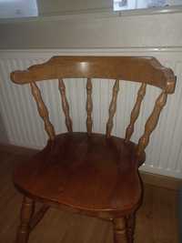 Stuletnie Krzesła z litego drewna
