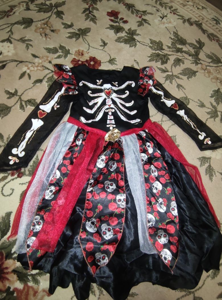 Хэллоуин , мелифисента маскарадный костюм от 9-10 лет