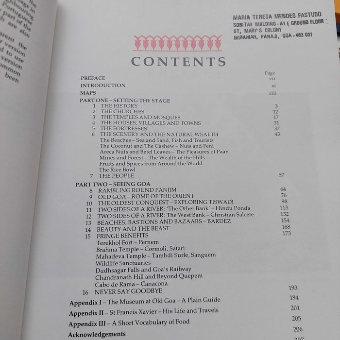 Window on Goa, Maurice Hall