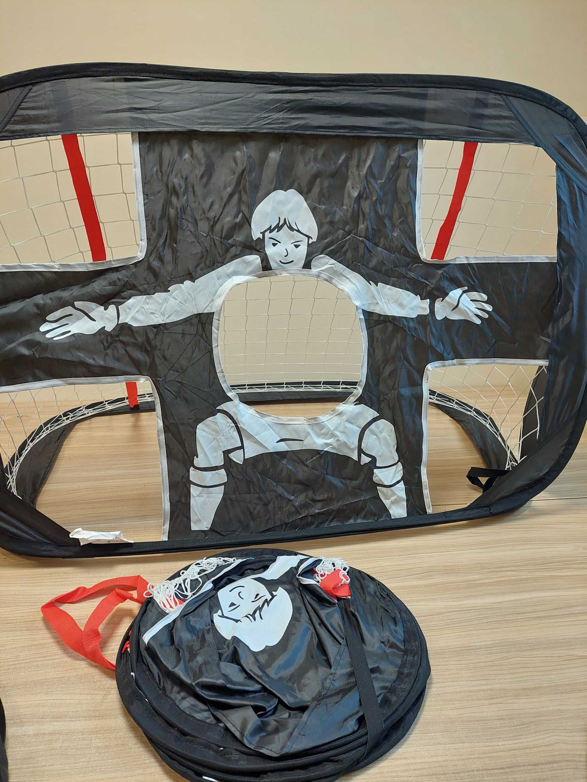 VOUNOT Bramki do piłki nożnej dla dzieci, 2w1, 120 x 80 cm bramka A