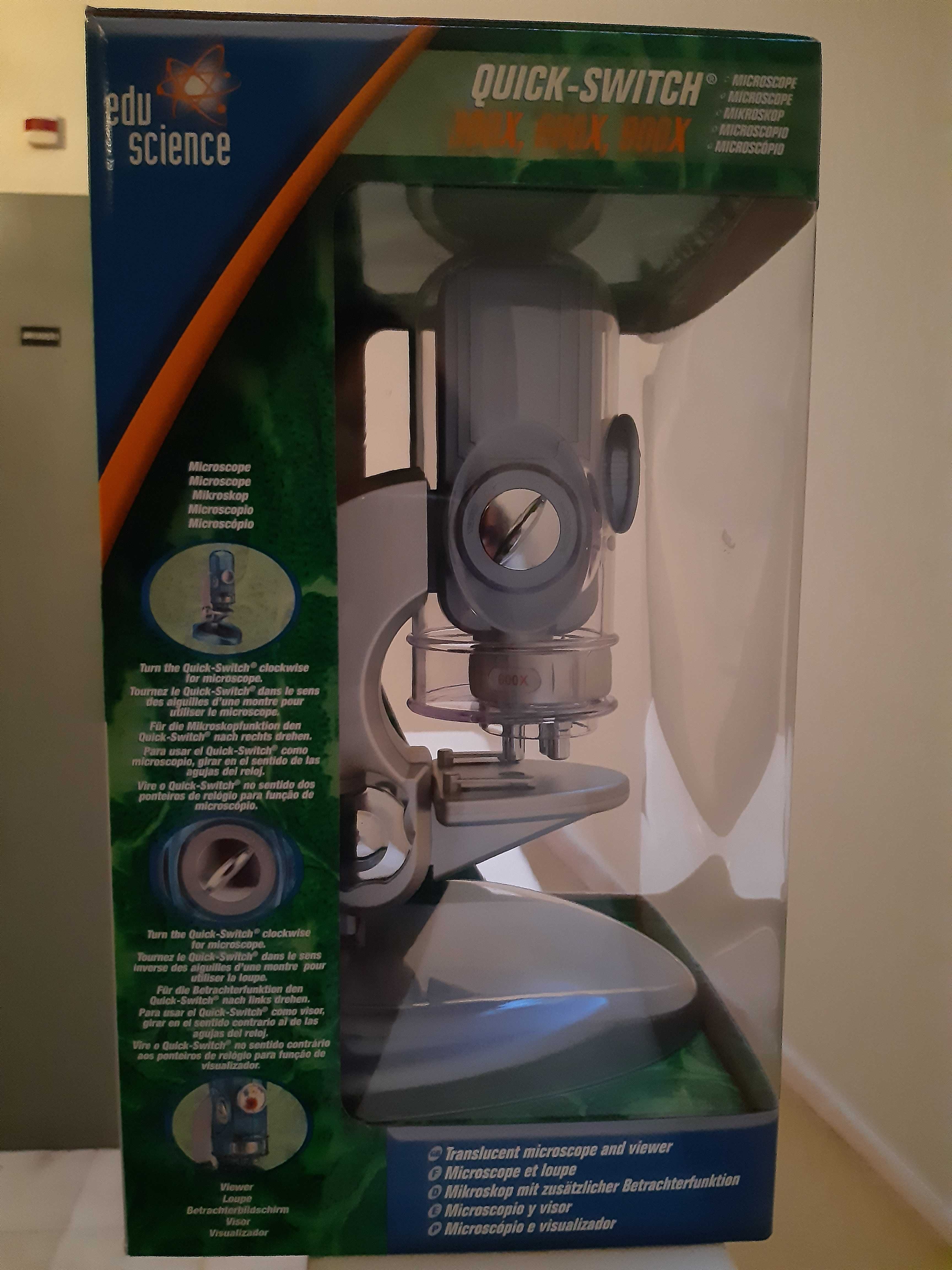 Microscópio (novo. na caixa)