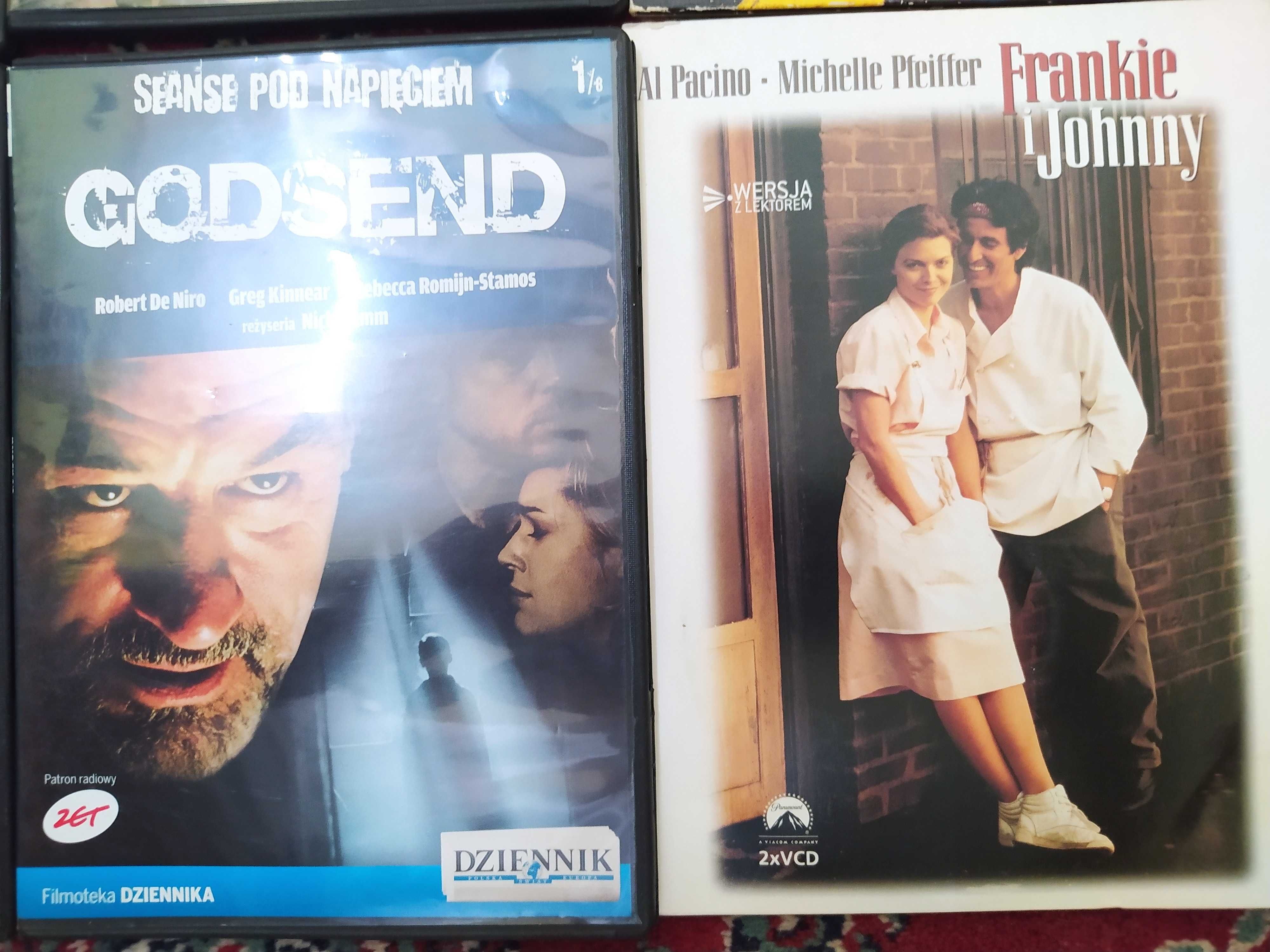 9 zagranicznych filmów DVD w etui, sprzedam