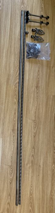 Карниз залізний подвійний 160 см.