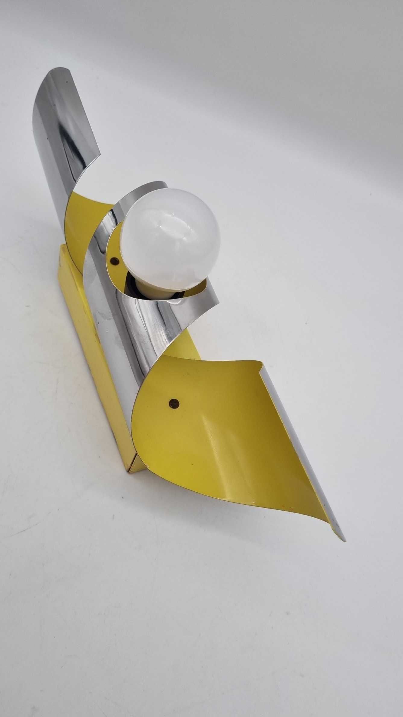 Kinkiet Space Age typ D1 00 lata 60 70 POLAM Bielsko Design PRL