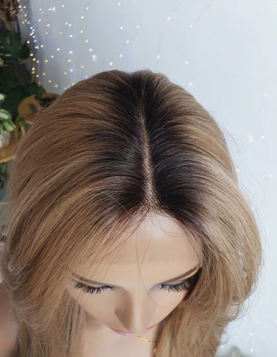 Długa peruka blond mix blond 3D odrost Jennyfer ll naturalna fryzura