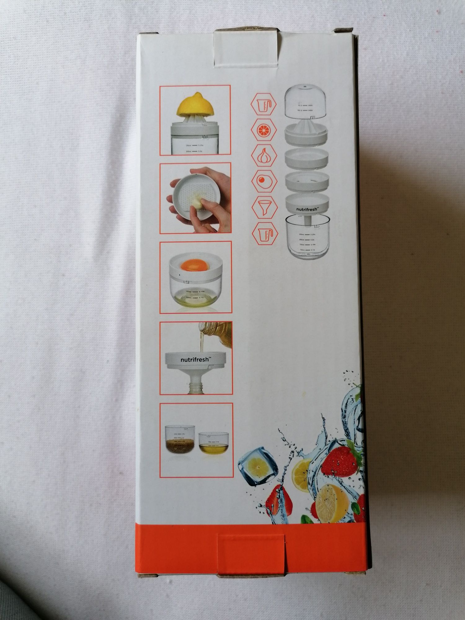 Espremedor de citrinos Nutrifresh 6 em 1 branco