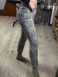 Spodnie damskie skinny w print węża 36 S
