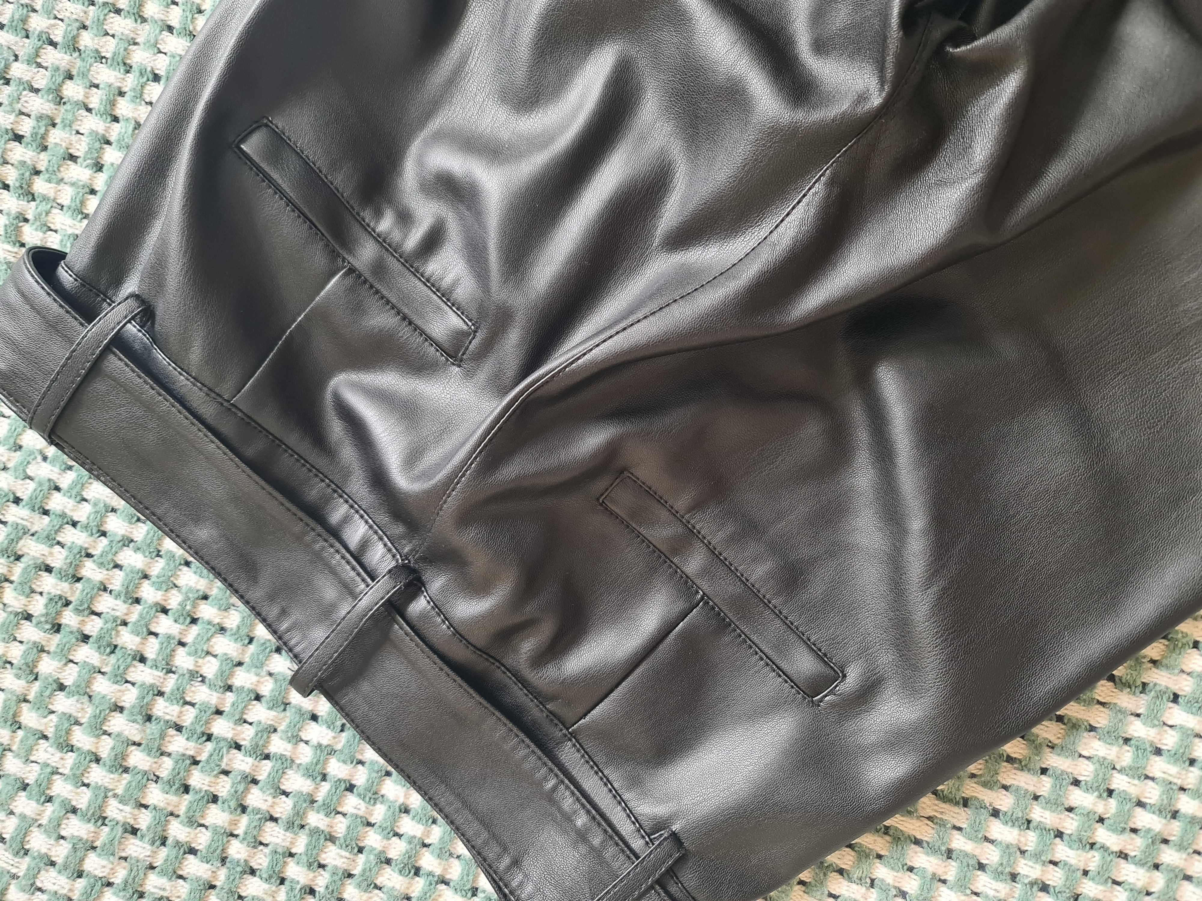 Штани брюки з екошкіри Zara