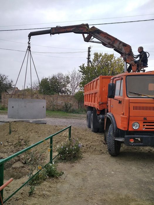 Бассейн для питьевой воды, земляные работы, копка траншей, септик