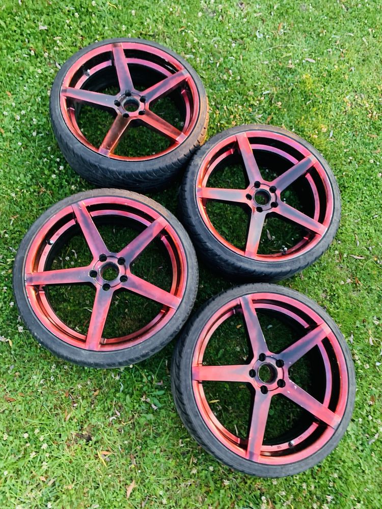 Koła Audi 5x112 20 cali red candy