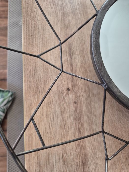 Lustro ozdobne metalowe boho industrialne