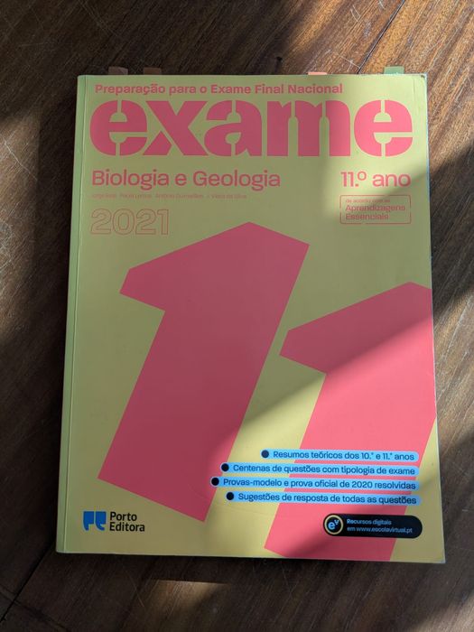 Exame 11 Preparação  Exame Final Nacional Biologia e Geologia 2021