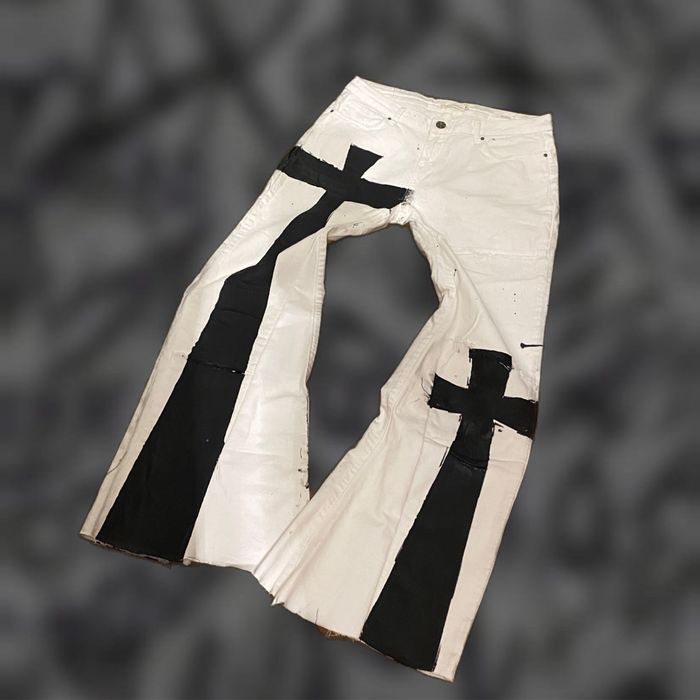 Джинсы Клёш флэред flared jeans denim кастом