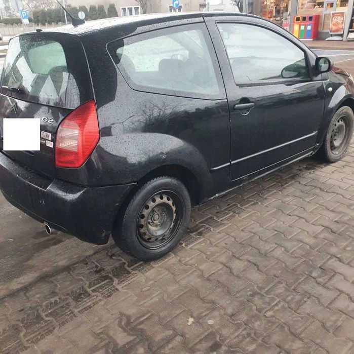 Citroen C2 1.4 hdi kolor czarny kod lakieru EXYB na części