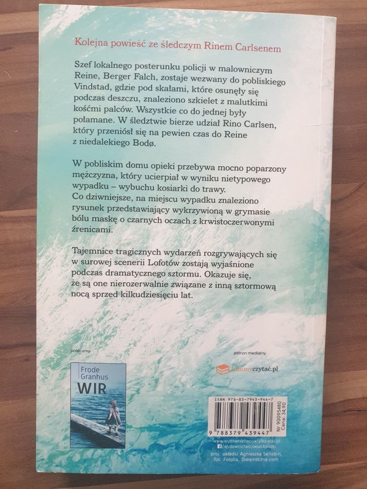 Sztorm - Frode Granhus thriller książka  . wyd. ŚWIAT KSIĄŻKI