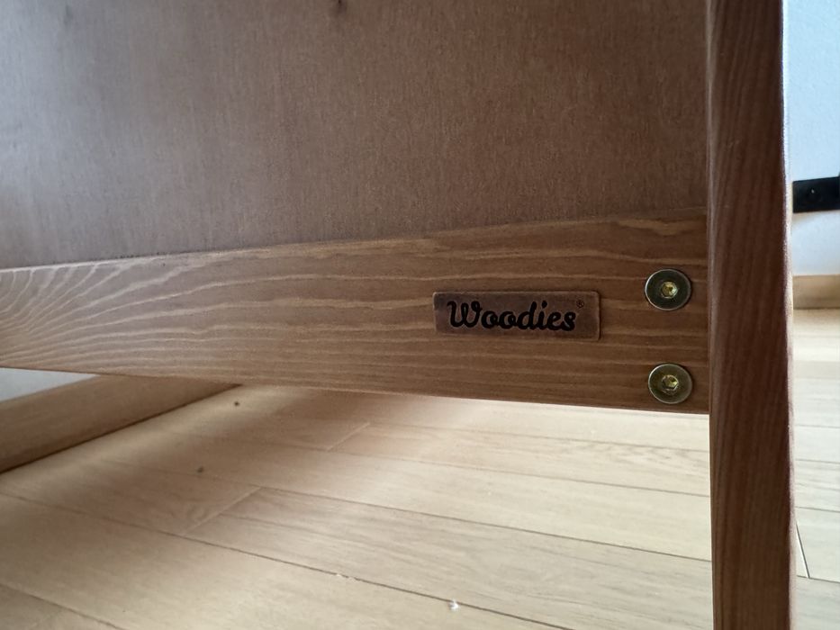 Łóżeczko Woodies 160x80 z materacem