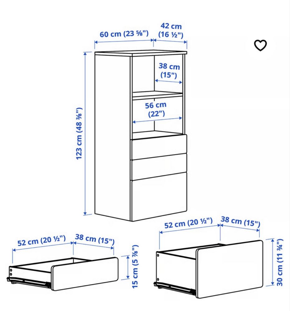 Komoda-szafa platsa IKEA