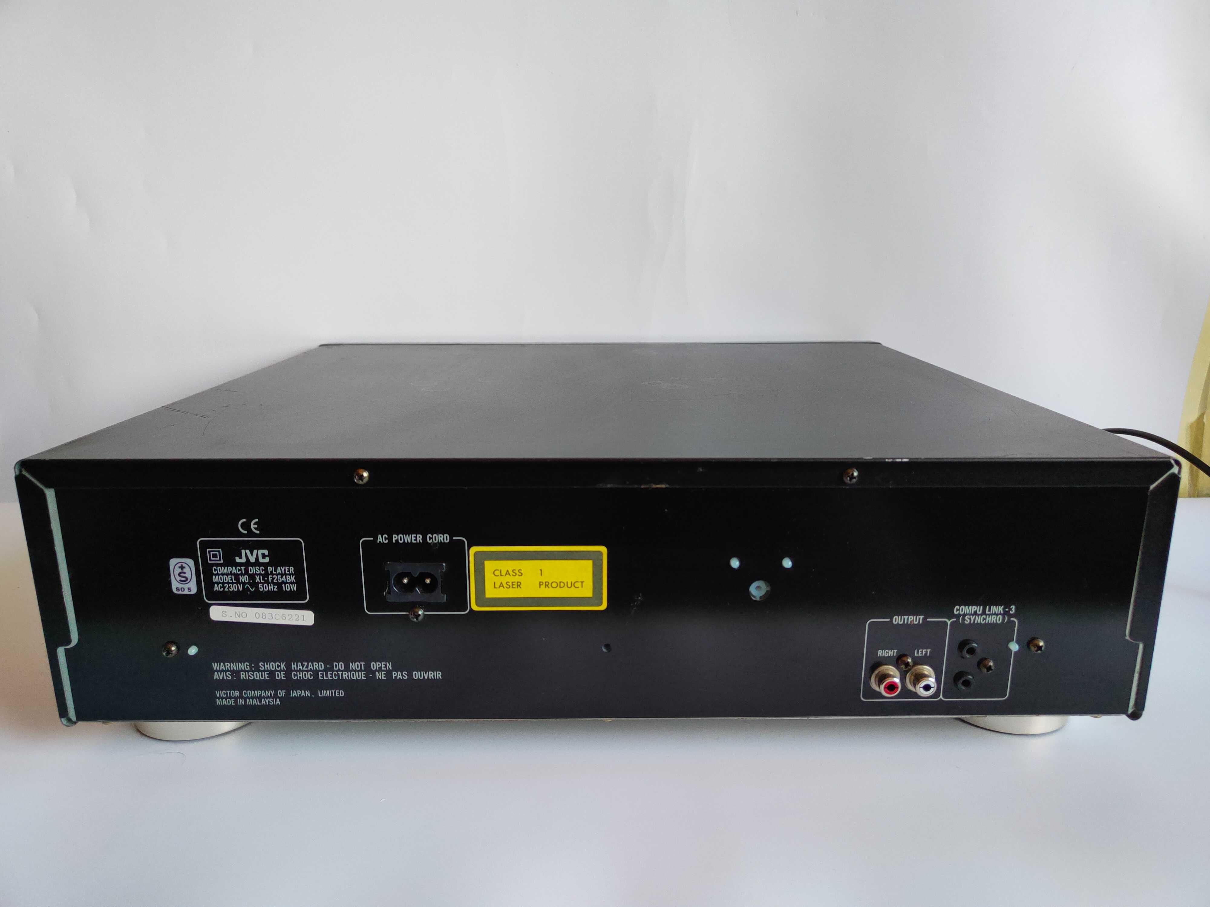JVC XL-F-254 odtwarzacz zmieniarka na 5 CD z wadami