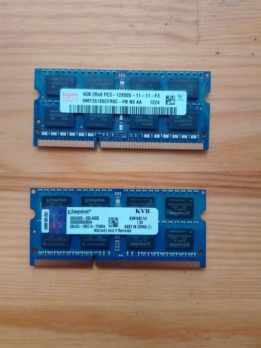 RAM 2x4GB DDR3 1600MHz so-dimm