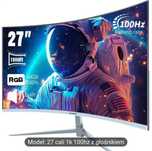 Monitor do gier Gawfolk 27 cali z zakrzywionym ekranem 100 Hz