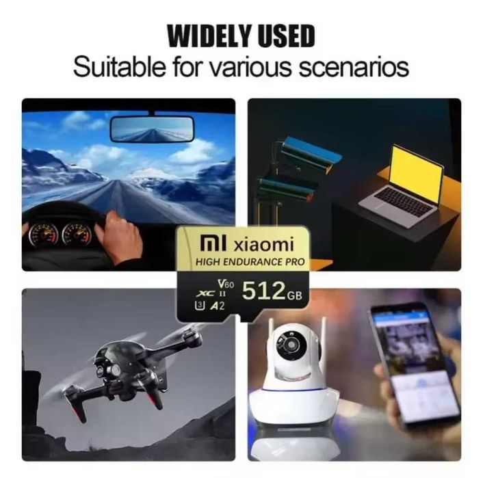 Карта памяти,высокоскоростная Xiaomi Mikro TF SD 2 ТВ