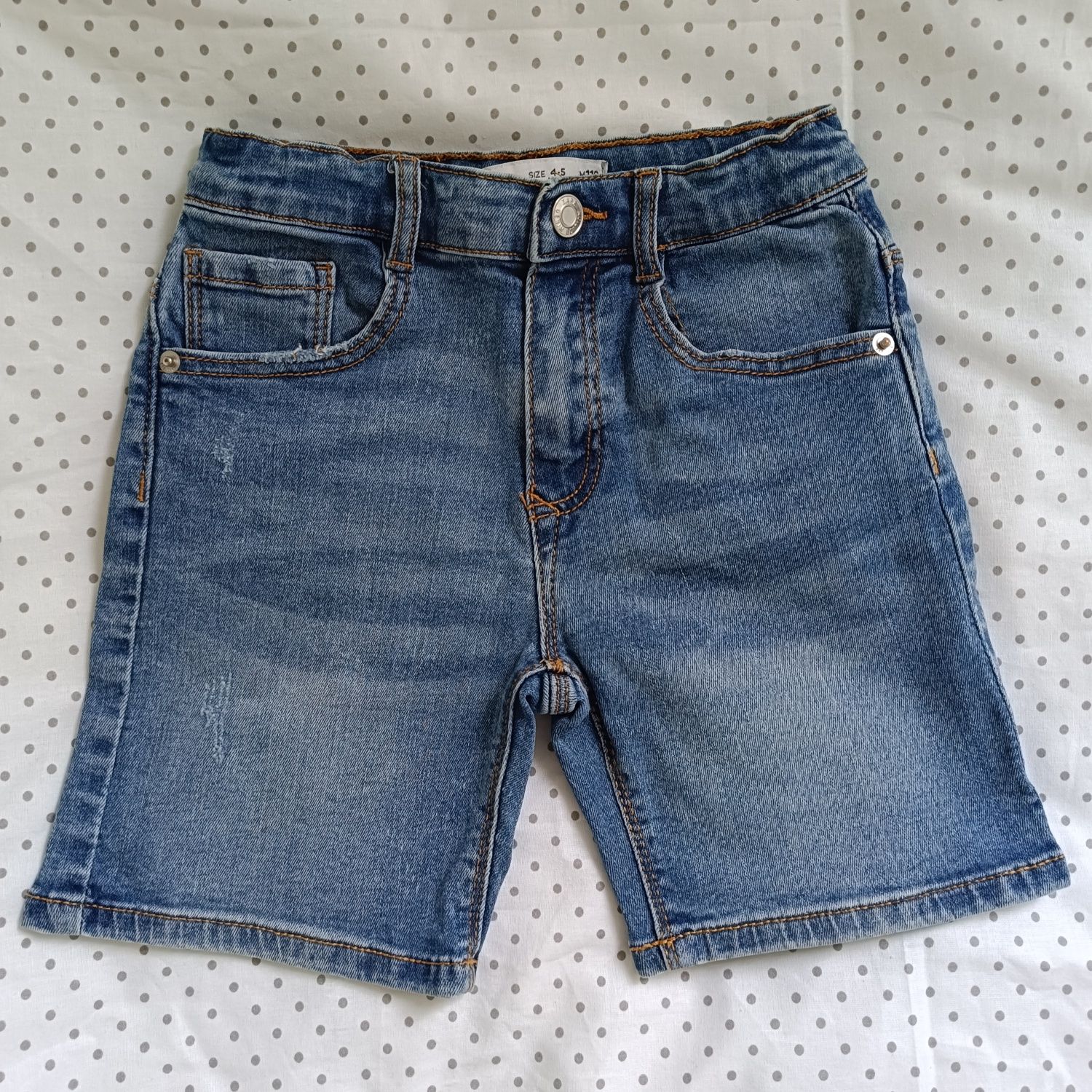 Krótkie spodenki jeansowe ZARA r. 110