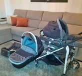 Carrinho Chicco + bebê conforto + base