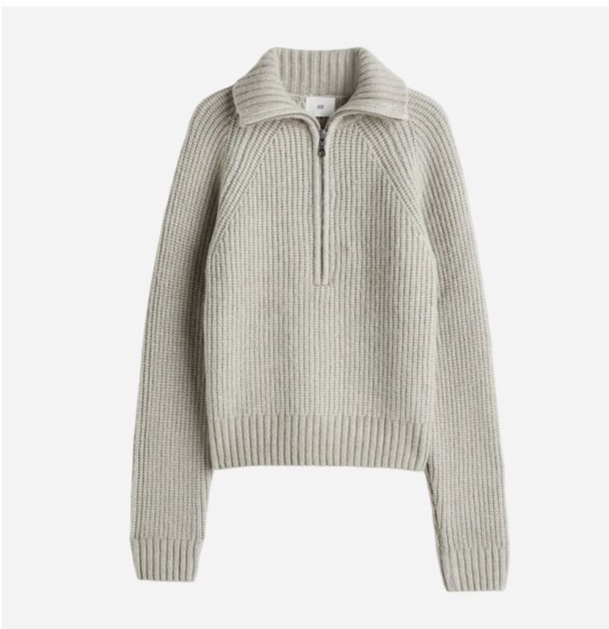 Джемпер жіночий  XS Сірий з бежевим