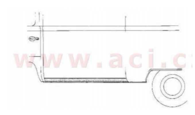 VW T2 próg boczny wewnętrzny 68-79  i więcej części blacharskich