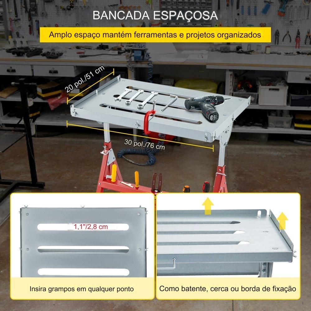 Mesa de Soldadura (76x51cm, 181kg)