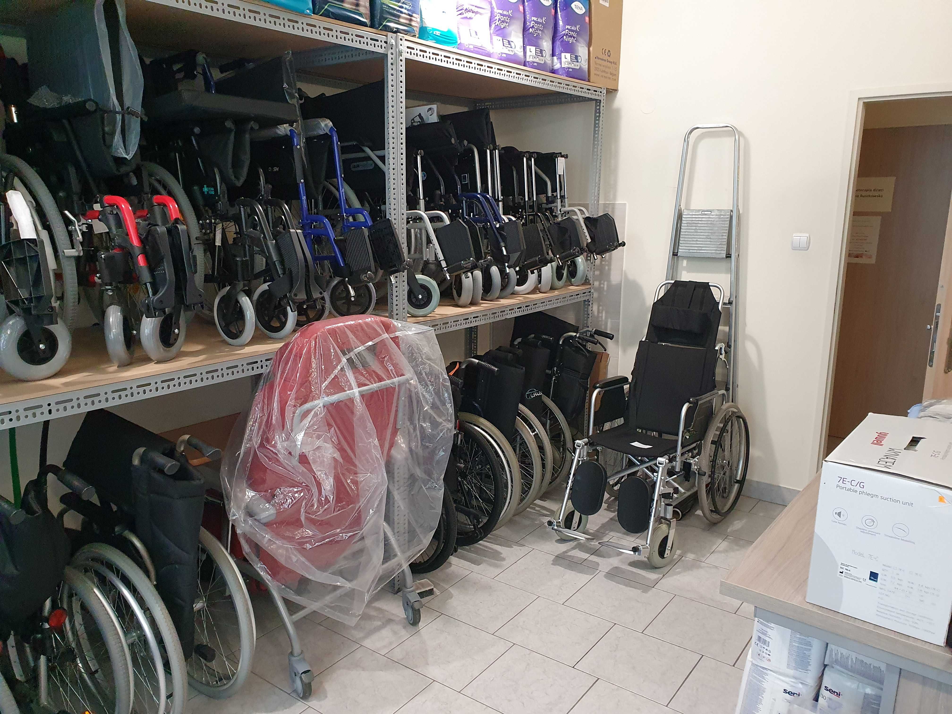 Wypożyczalnia wózki rehabilitacyjne aluminiowe, wózek medyczny wynajem