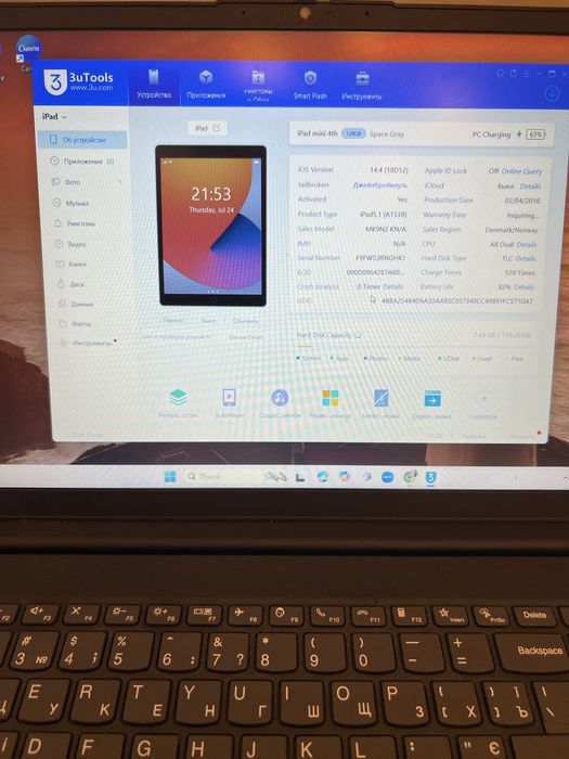 Ipad mini 4 A1538 128gb #1265