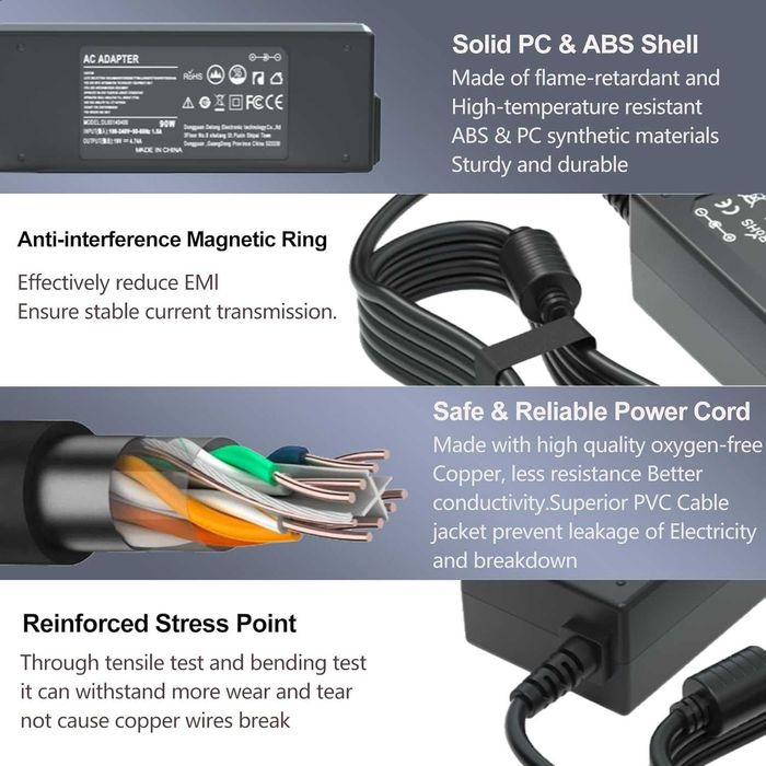 uniwersalny adapter AC zasilacz 90w 16 końcówek Acer HP Lenovo IBM685