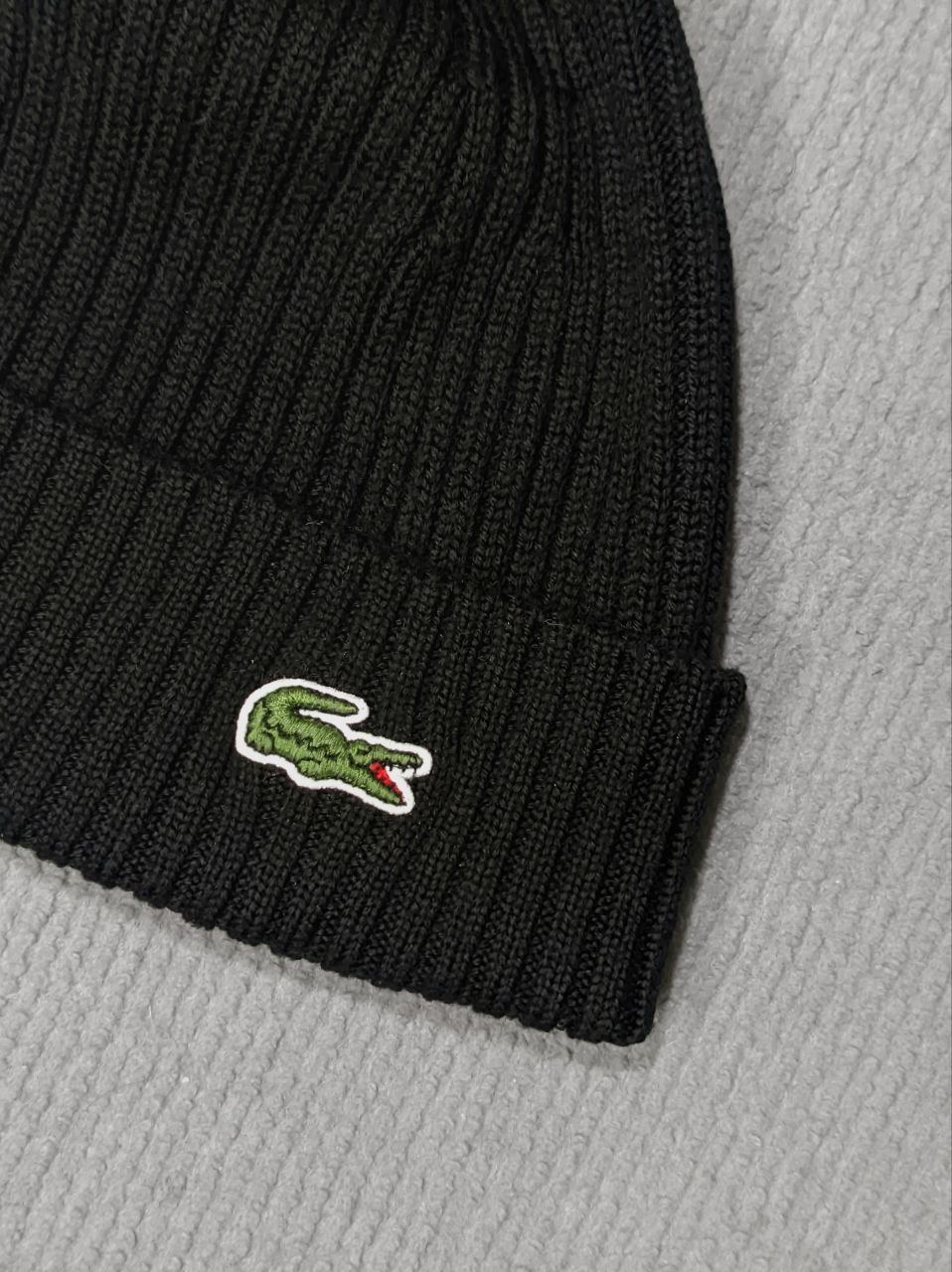 Шапка Beanie Lacoste Черная