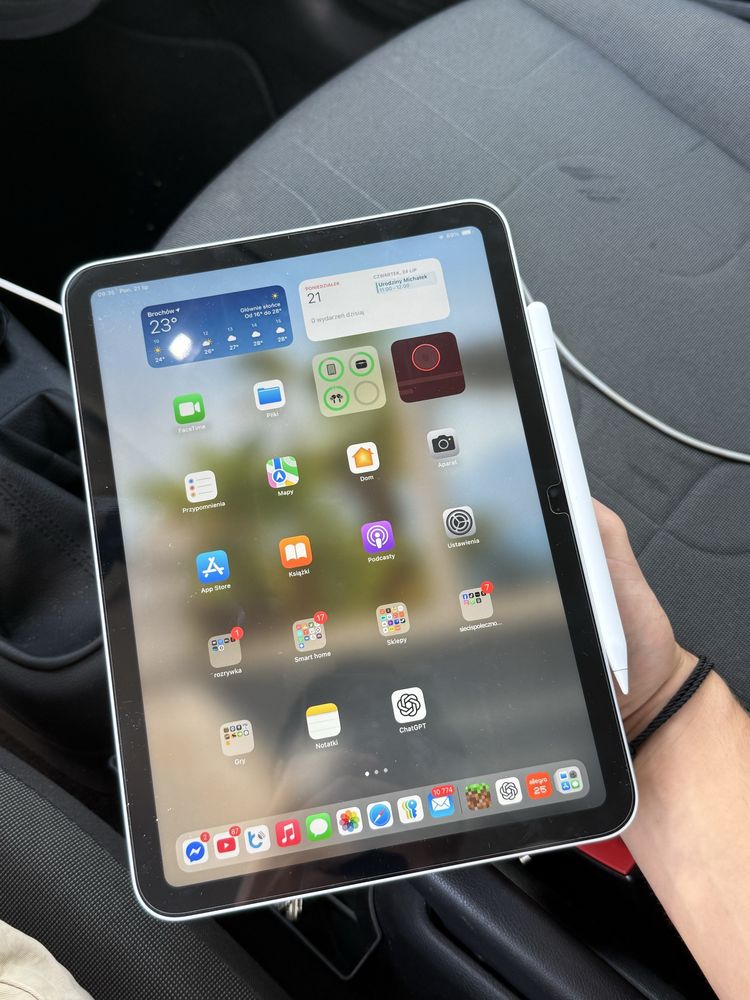 Ipad 10gen 64gb+ Apple pencil usbc STAN IDEALNY!