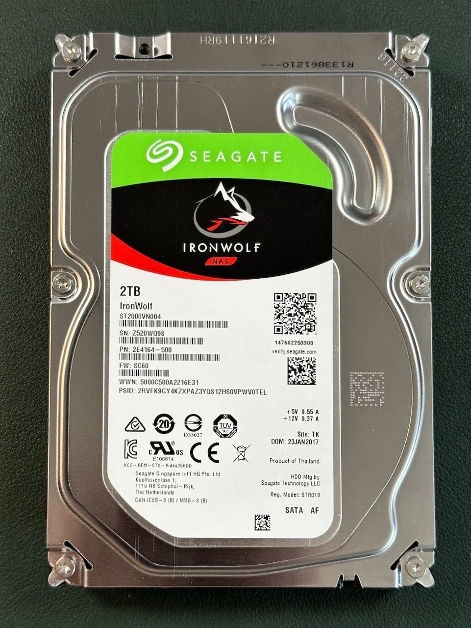 Disco Seagate IRONWOLF 2TB 5900rpm 64MB SATA III