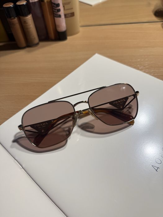 Солнцезащитные очки prada A50S коричневые градиент