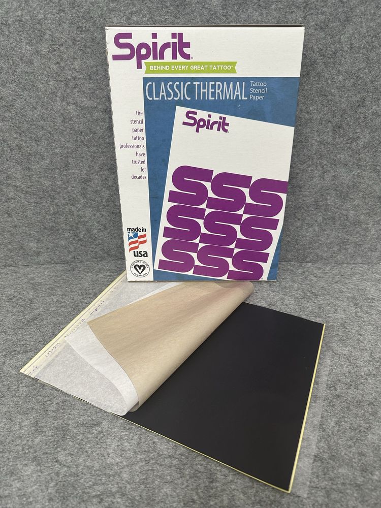 5 folhas termicas Spirit thermal termocopiadora tattoo tatuagem tatuar
